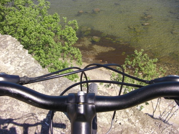 It's a long way down! It's a long way down!