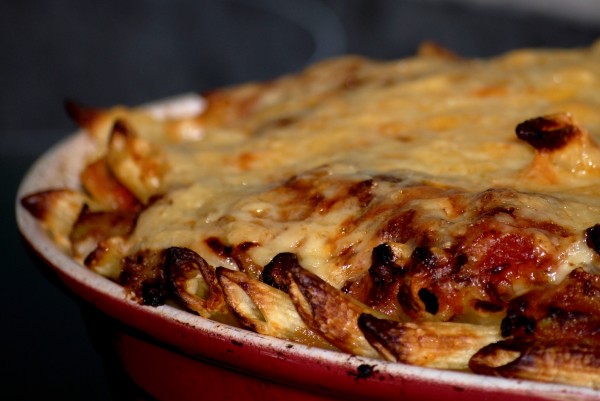 Homemade pasta bake