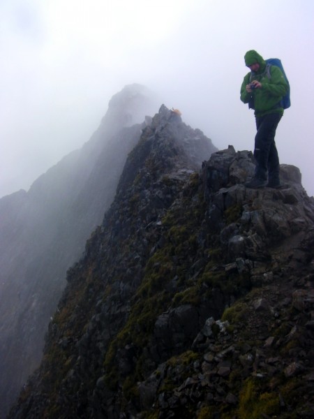 Crib Goch, a route up Snowdon, Snowdonia, Wales