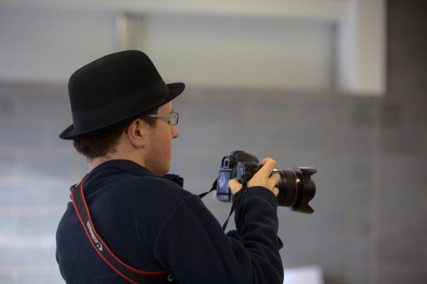 Taking photos (Photo by Steve Kemp)