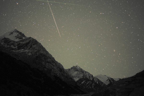 Mountains by night, Jiptik Valley, Batken Province, Kyrgyzstan
