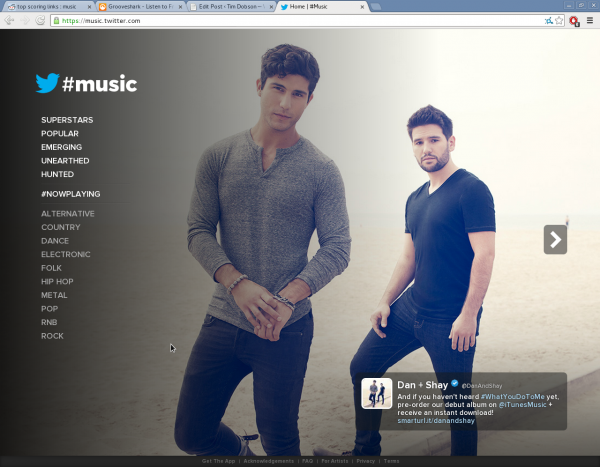 Twitter's #music service