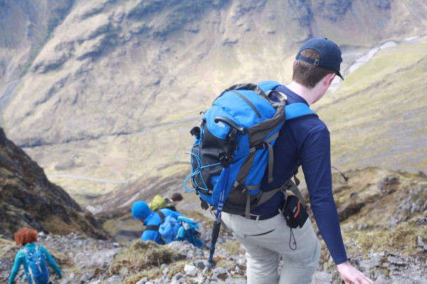 The Aonach Eagach requires a good head for heights