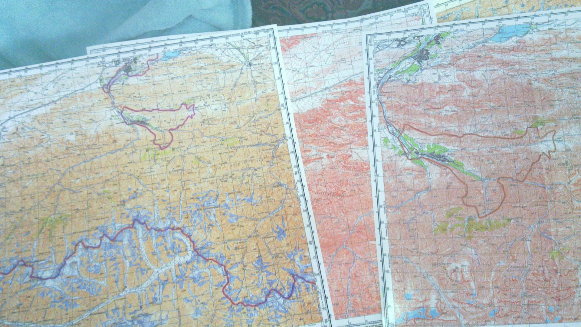 My maps that I lost in the mountains in Kyrgyzstan