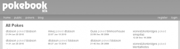 Pokebook public stream