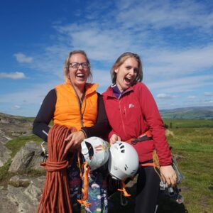 The best things about climbing with these two