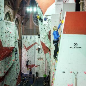 Welcoming new climbers at our monthly Climbing and Cake nights
